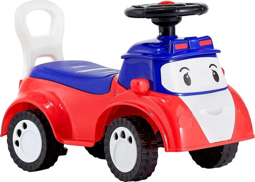 Pchacz Samochód Dzieci SucceBuy 19 do 36 Miesięcy, Samochód do Pchania dla Niemowląt, Nośność 25 kg, z Muzyką, Przechowywanie pod Siedziskiem, dla Chłopców