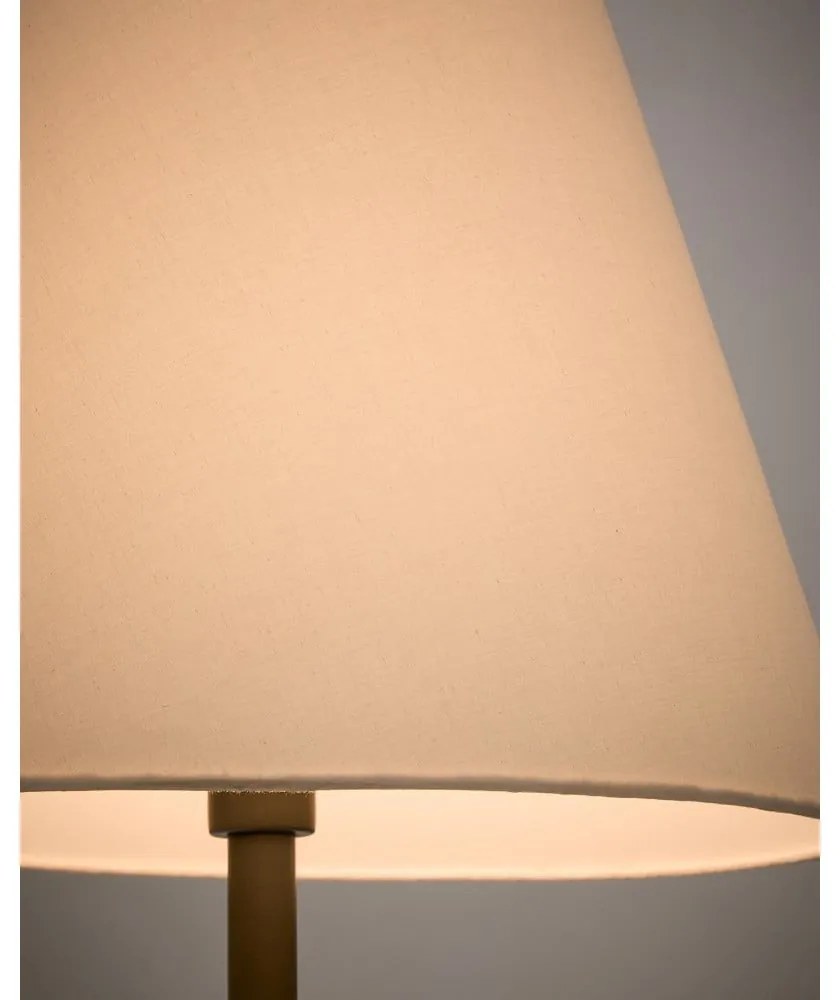 Ciemnozielona lampa stojąca z tekstylnym kloszem (wysokość 153 cm) Navat – Kave Home