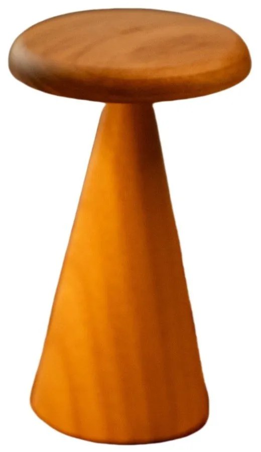 Lampa stołowa LED w naturalnym kolorze z drewnianym kloszem (wysokość 21 cm) Sylva – Gingko