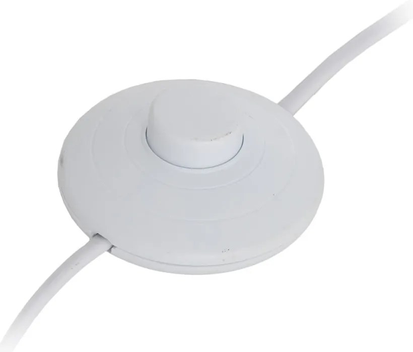 Lampa stojąca w brązowo-złotym kolorze z tekstylnym kloszem (wysokość 163 cm) – Ixia