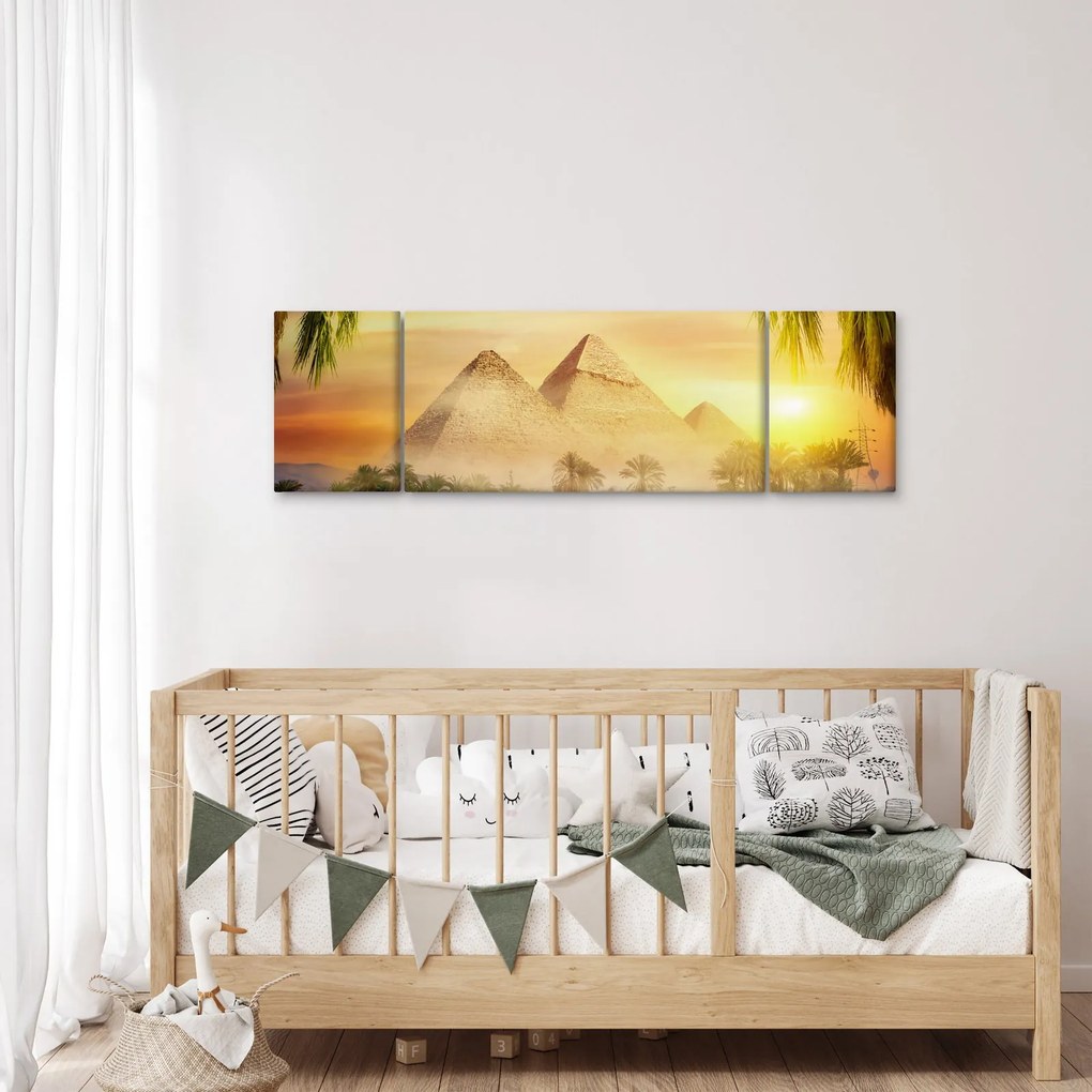 Obraz - Piramidy (170x50 cm)