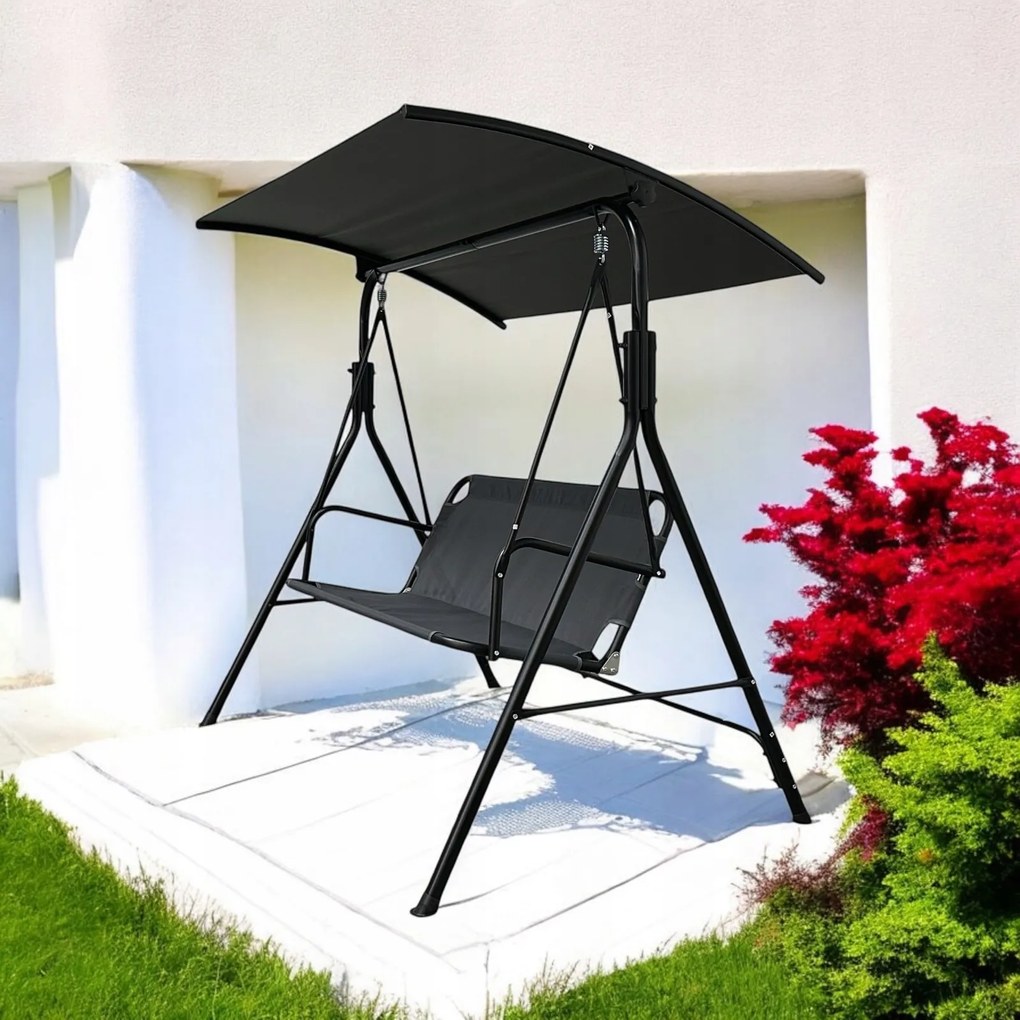 Huśtawka do ogrodu Paloma MAS-4006, wolnostojąca, kolor szary