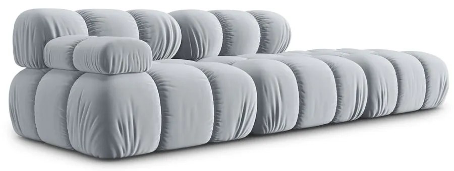 Jasnoniebieska aksamitna sofa 282 cm Bellis – Micadoni Home