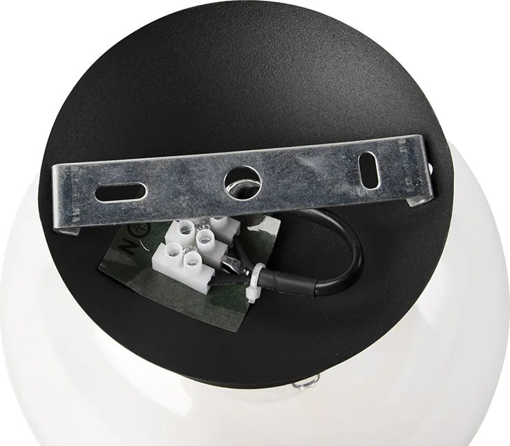 Lampa sufitowa art deco czarna - Pallon