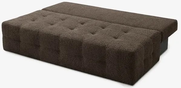Sofa z Funkcją Spania MORANA Mocca Boucle Nowoczesna