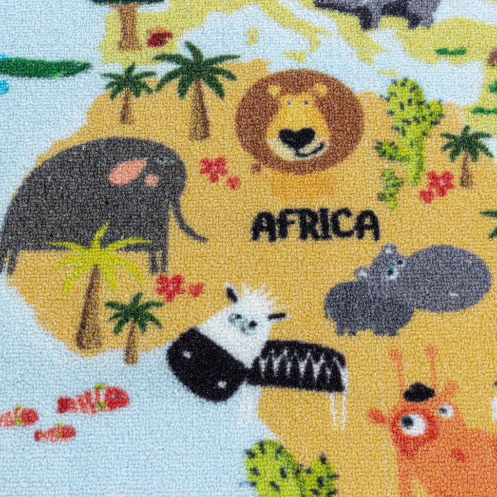 Dywan dziecięcy Play kontynenty 120 cm x 170 cm