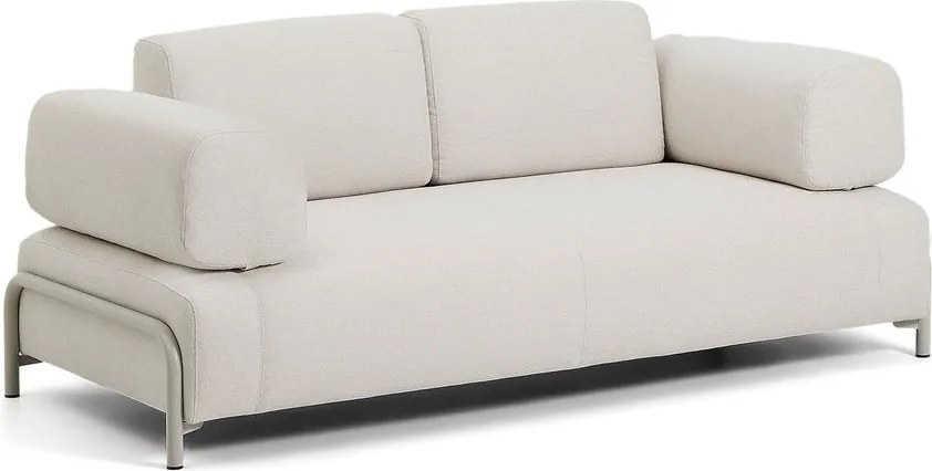 Beżowa sofa modułowa z tkaniny szenilowej 200 cm Compo – Kave Home