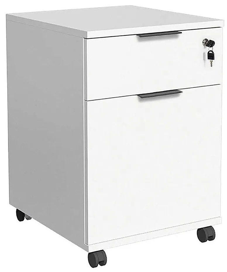 Biały kontener biurowy 61x41 cm