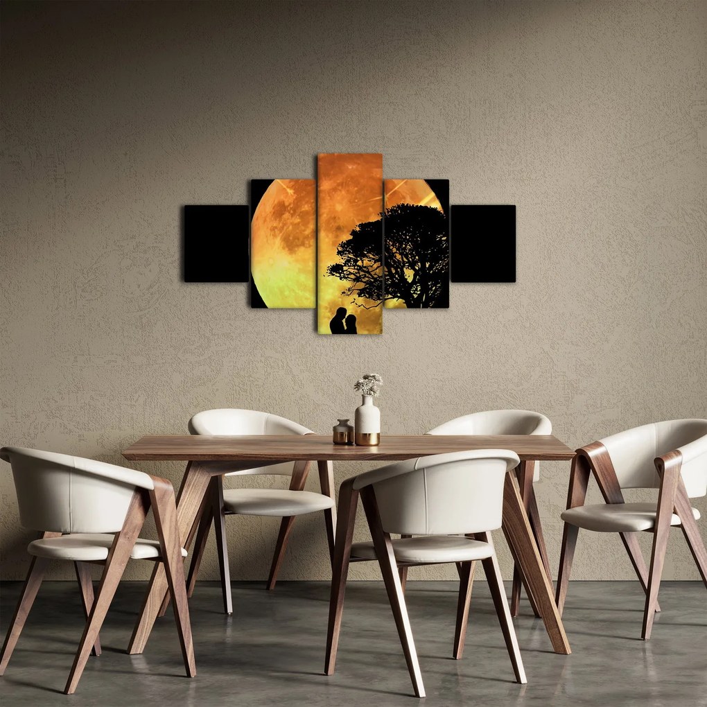 Obraz cieni w świetle księżyca (125x70 cm)