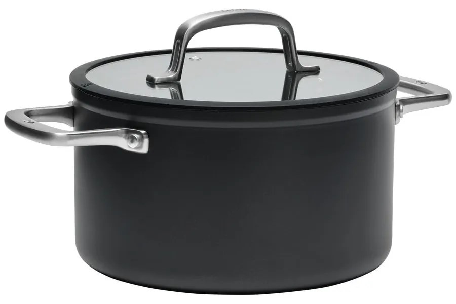 Garnek aluminiowy z pokrywką/z nieprzywierającą powierzchnią odpowiedni na indukcję 5,5 l Meda 3.0 – FABINI