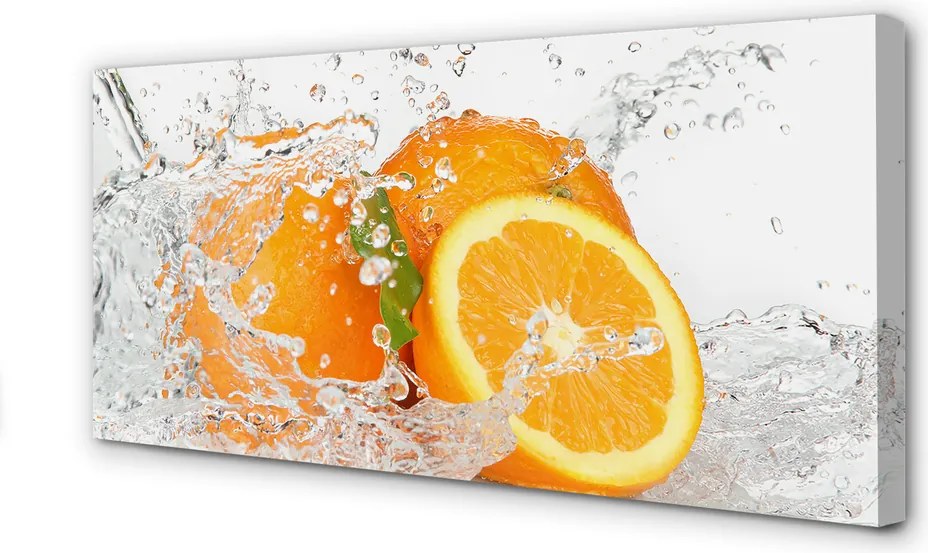 Obraz na płótnie Pomarańcze w Krystalicznej Wodzie