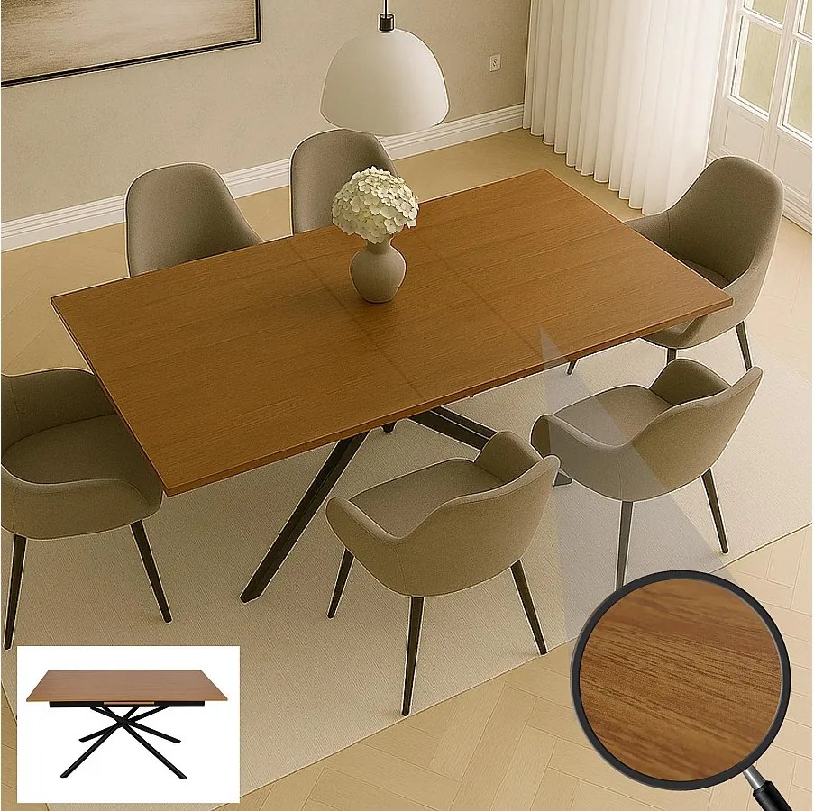 Stół do jadalni MCW-O57,  wygląd orzechowy