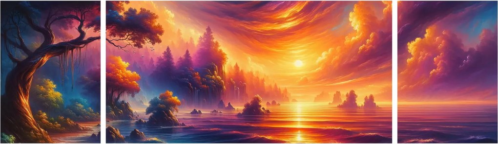 Obraz - Magiczny świat (170x50 cm)
