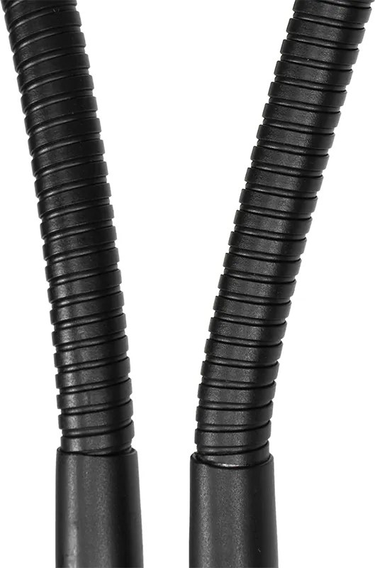 Nowoczesna lampa stojąca czarna 2-światłowa - Carmen