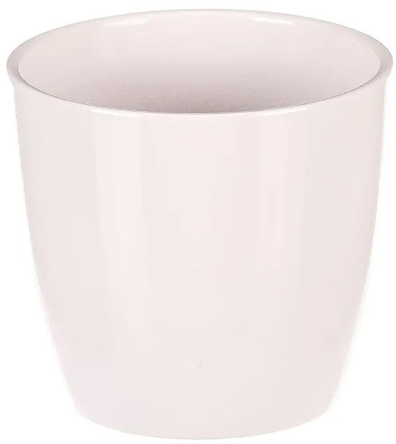 Osłonka ceramiczna na kwiaty Terakota, śr. 12 cm, biały