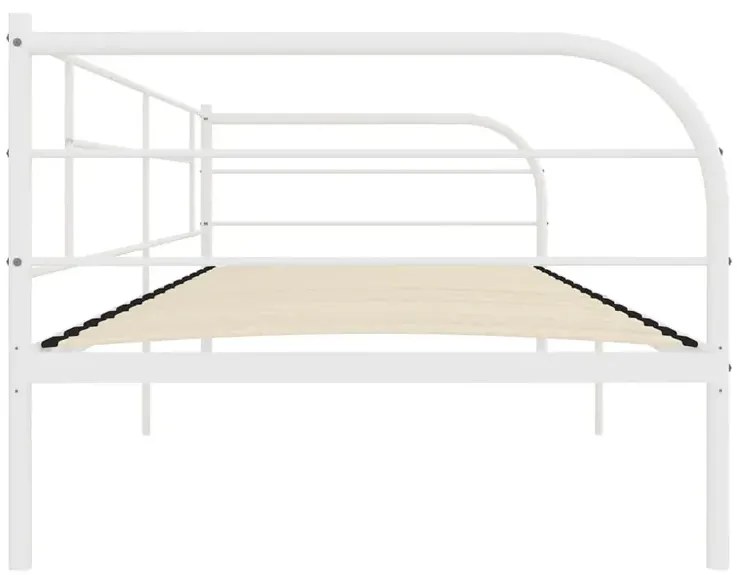 Białe metalowe łózko pojedyncze 90x200 cm - Lucpa