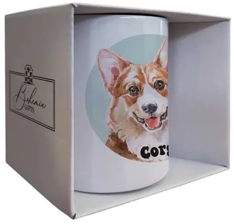 Bohemia Gifts Ceramiczny kubek - Corgi, 350 ml