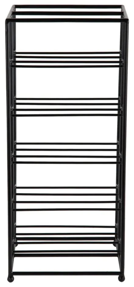 Czarny metalowy regał na wino liczba butelek 10 25x57x22,5 cm Dual Floor – PT LIVING