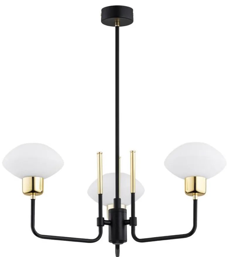 Argon 6166 - Lampa sufitowa RAVELLO 3xE14/15W/230V czarno-złota