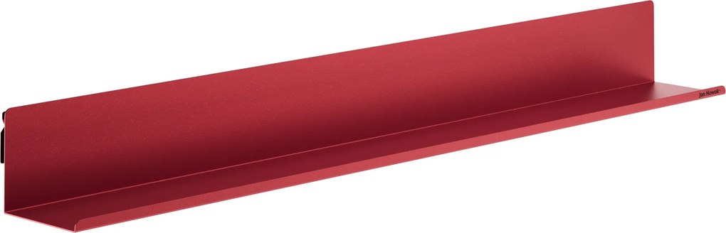 Półka wisząca metalowa czerwona, 1200 mm: JOANNE Modern
