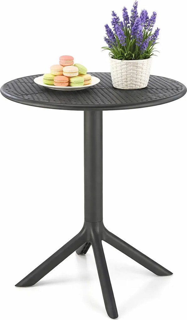 Czarny ażurowy stolik ogrodowy W2-L35