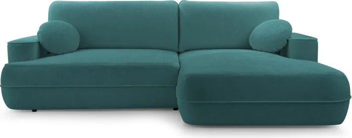 Narożnik FUEGO wolnostojący układ L strona Prawa z funkcją spania w tkaninie Bubble 14