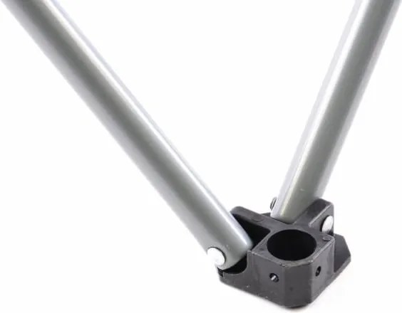 Zestaw 2 składanych krzeseł Divero Deluxe niebiesko-szare