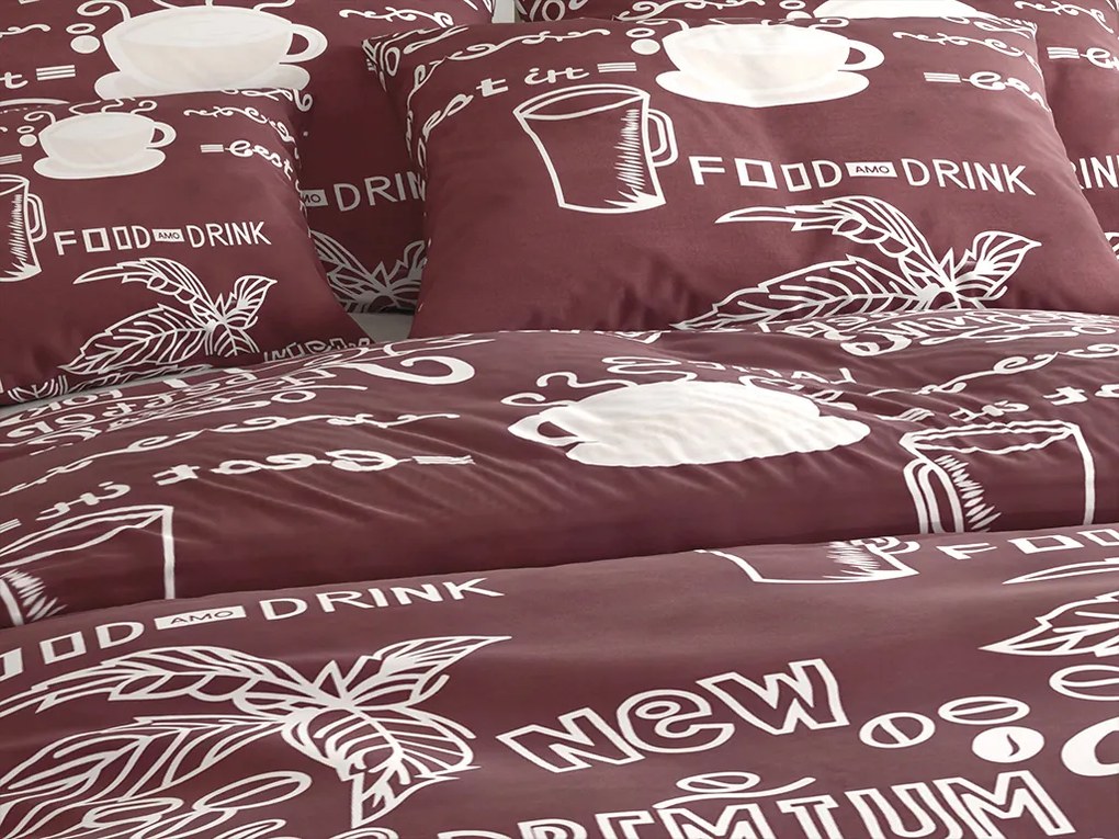 PrzytulneMieszkanie.pl PrzytulneMieszkanie.pl Pościel bawełniana COFFEE brązowa