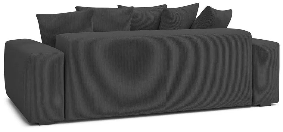 Szara sztruksowa sofa 280 cm Voltaire – Bobochic Paris