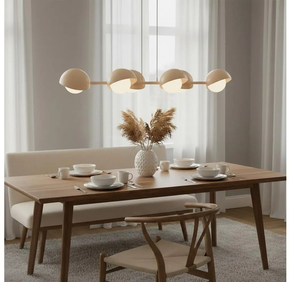 Żyrandol na lince BOOM 6xG9/8W/230V beżowy