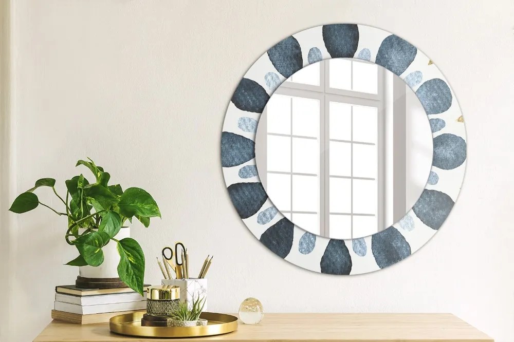 Lustro dekoracyjne okrągłe Mandala księżycowa