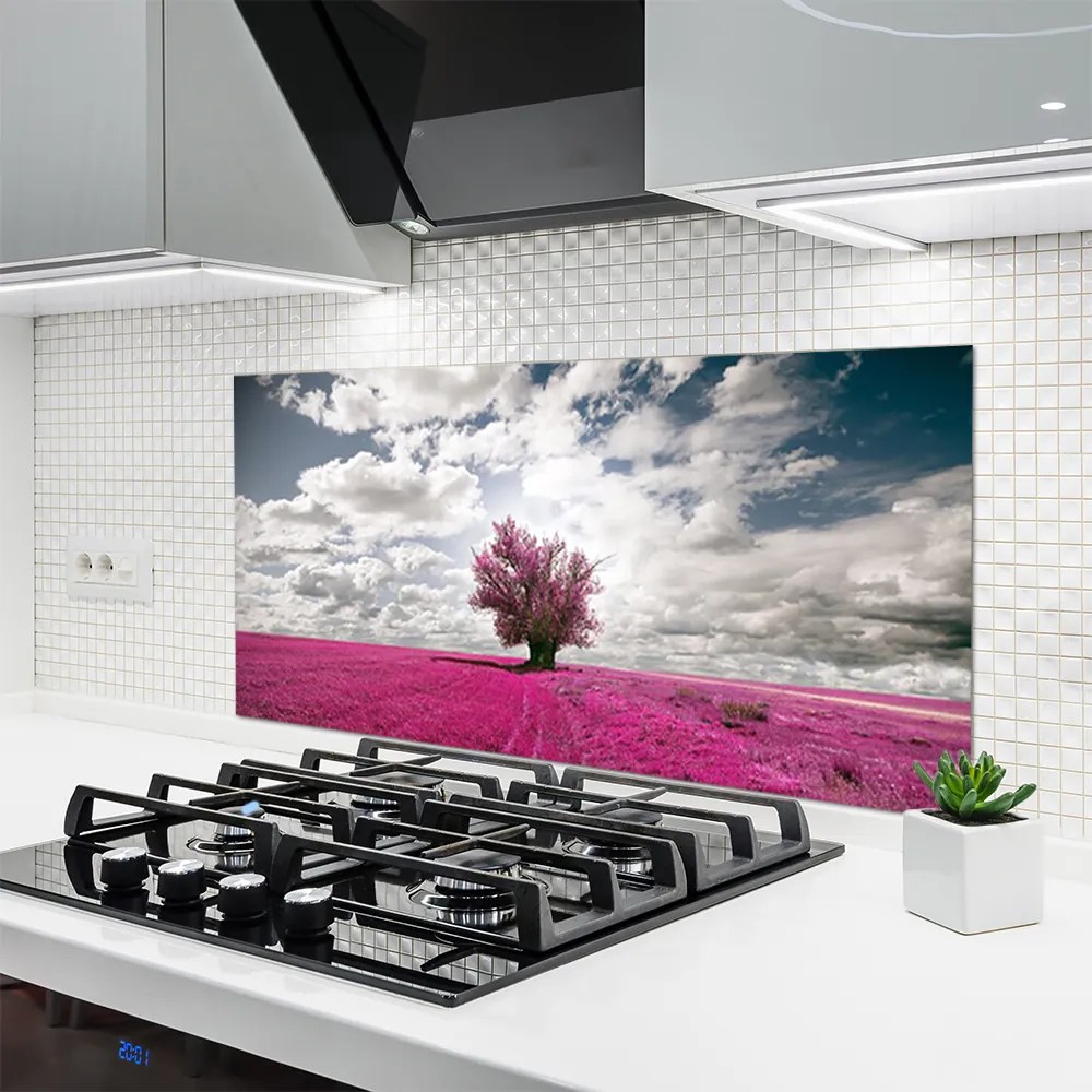 Panel nad blat kuchenny Samotne Drzewo W Polu