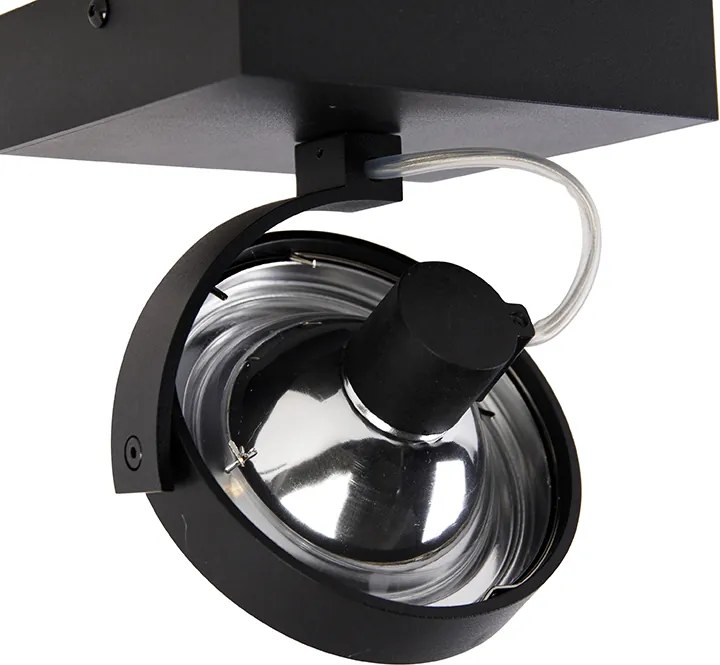 Designerski reflektor czarny regulowany - Go