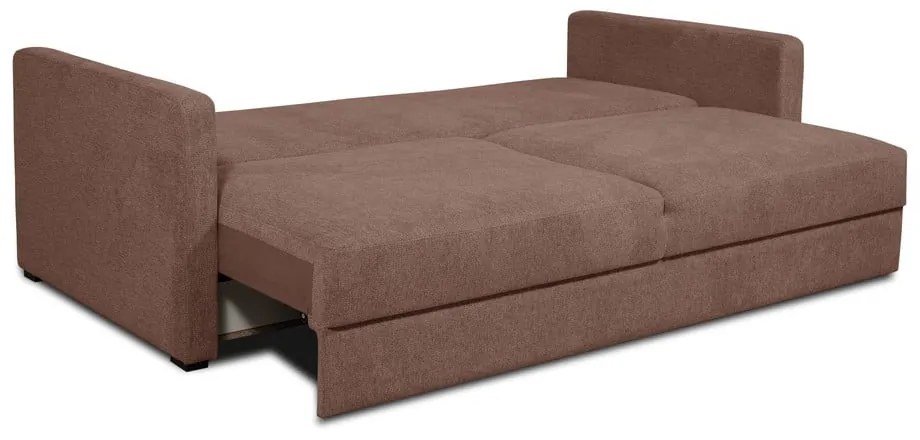 Brązowa sofa rozkładana 218 cm Resmo – Scandic