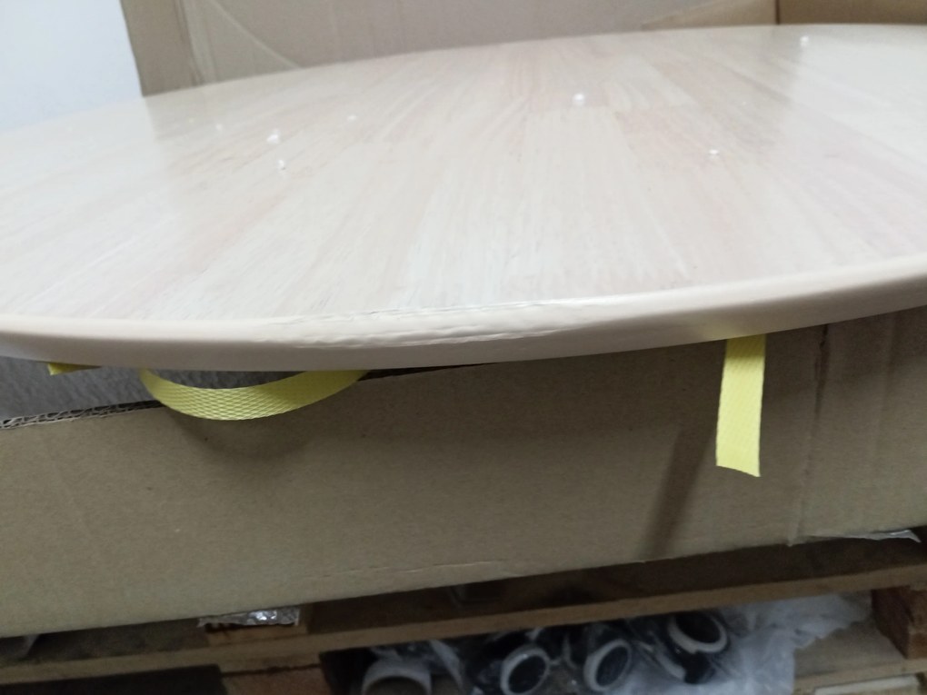 PROMOCJA Stół jadalniany NELSON z blatem w dekorze dąb miodowy 90X90 II. jakość