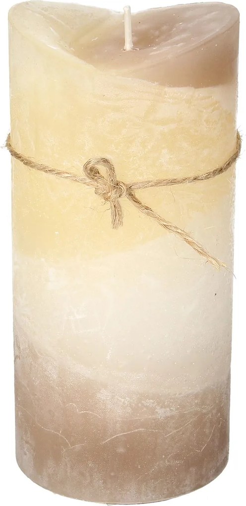 Świeca Dorotea 15cm cappuccino