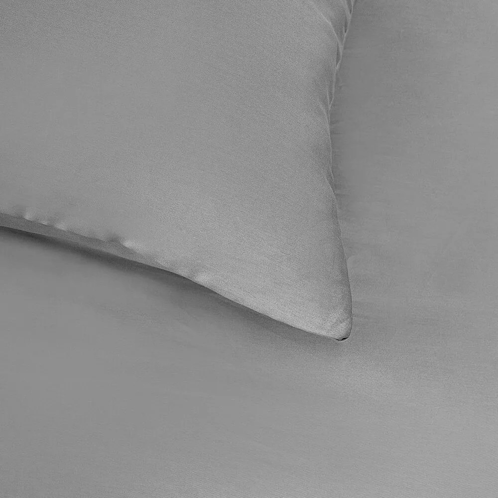 Kvalitex Pościel satynowa ciemnoszary, 140 × 200cm, 70 × 90 cm, 140 x 200 cm, 70 x 90 cm