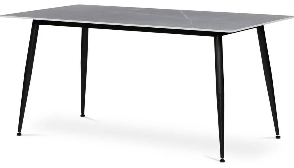 Stół do jadalni 160 x 90 cm, szary marmur
