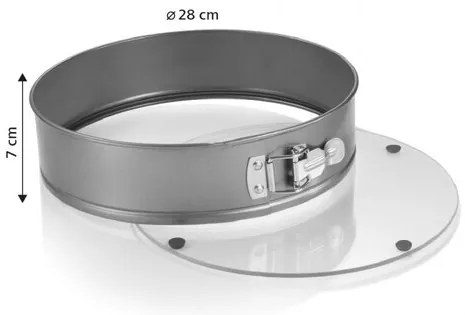 Tescocma Tortownica rozkładana DELÍCIA 24 cm, ze szklanym dnem, 28 cm