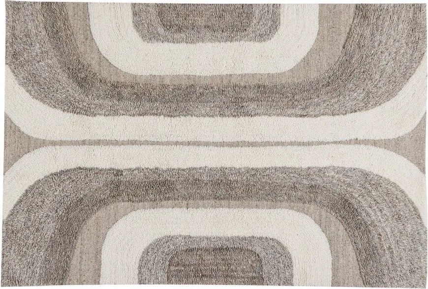Szaro-beżowy dywan z mieszanki wełny 170x240 cm Moro – WOOOD