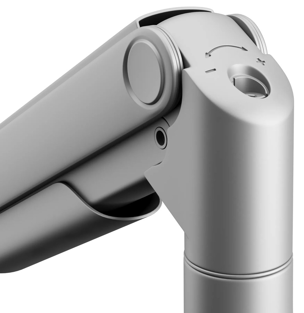 Metalowy uchwyt na dwa monitory JAKE, szary