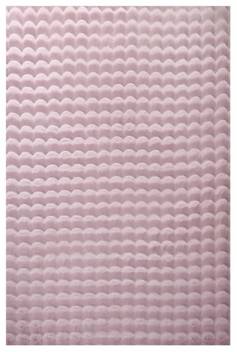 Dywan pluszowy 3D Ambiance różowy 140 cm x 200 cm