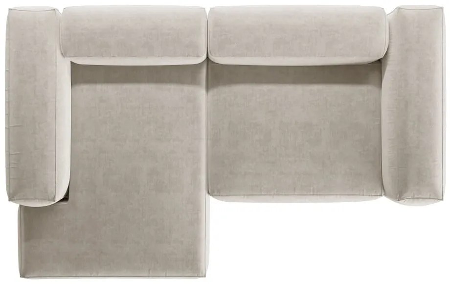 Beżowy narożnik (lewostronny/z szezlongiem) Bergamo – Cosmopolitan Design