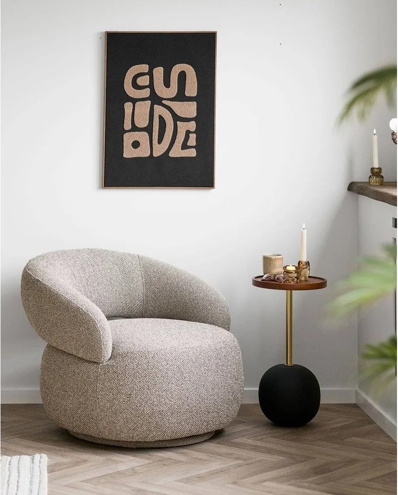 Okrągły stolik z blatem z drewna mango ø 30 cm Sirone – House Nordic