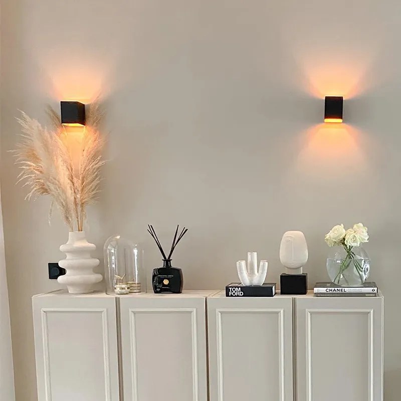 Nowoczesna lampa ścienna czarna - Transfer