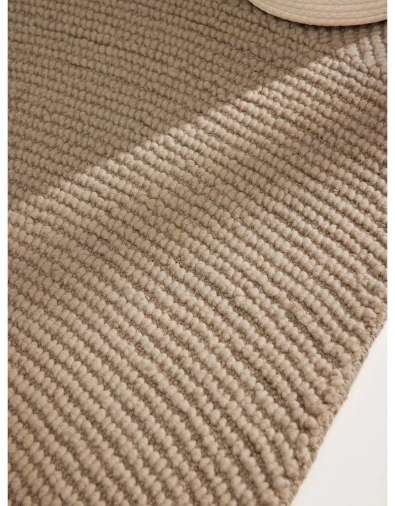 Beżowy wełniany chodnik tkany ręcznie 80x200 cm Calmio – Hanse Home