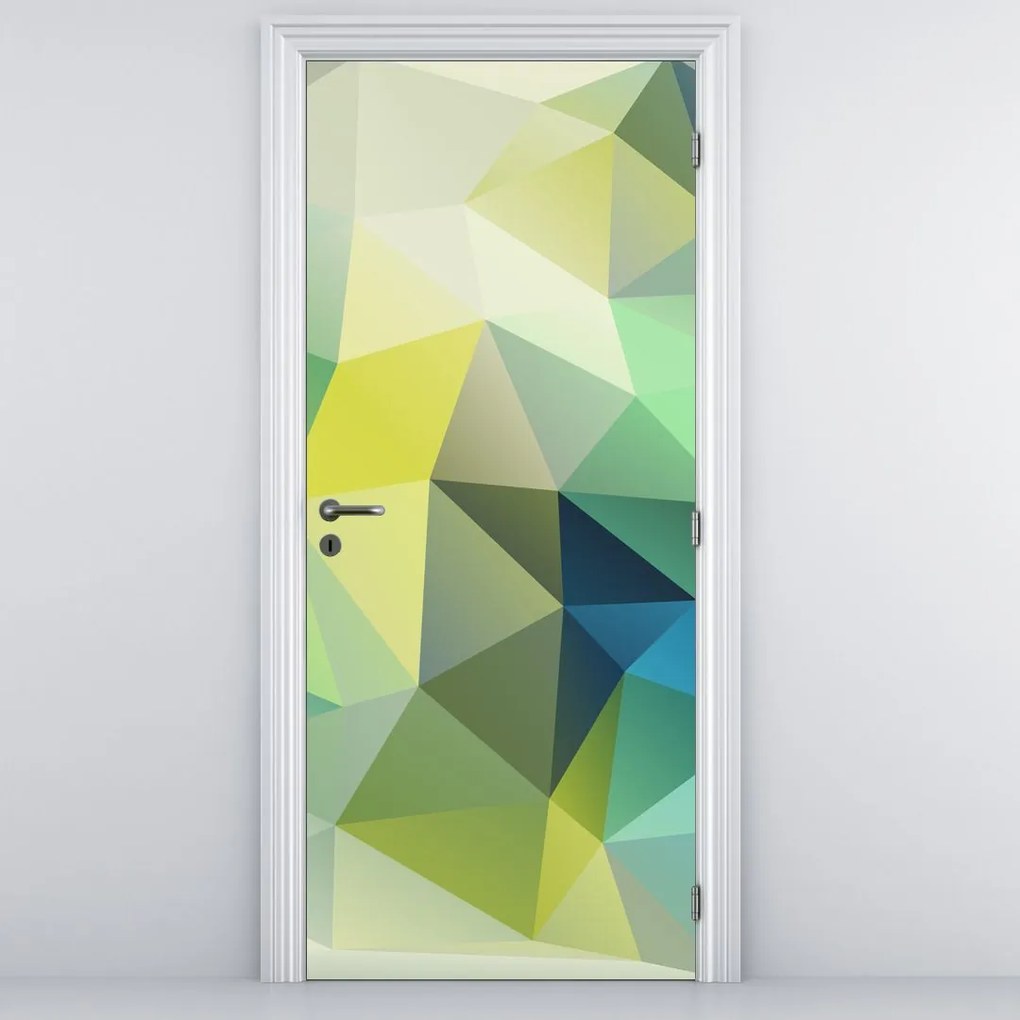Fototapeta na drzwi - Abstrakcja geometryczna (95x205cm)