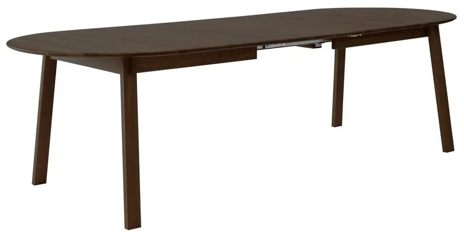 Brązowy rozkładany stół z litego drewna dębowego 100x220 cm Amalfi – Hammel Furniture