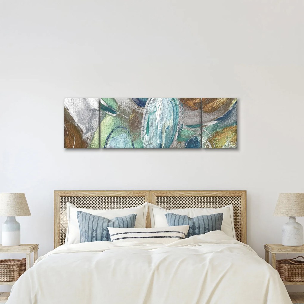 Obraz - Abstrakcyjny obraz postaci (170x50 cm)