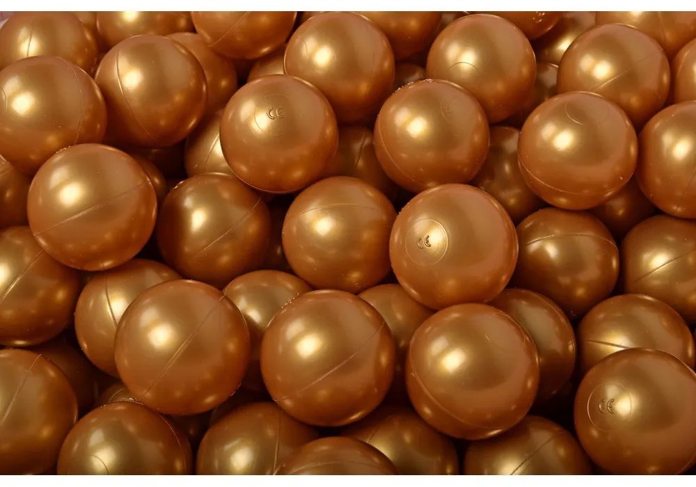 Beżowy aksamitny basen z kulkami ø 90x30 cm Montessori – Meowbaby